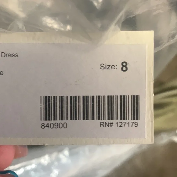 Floor Length Sage Green Satin JENNY YOO gown brand new - Picture 8 of 8